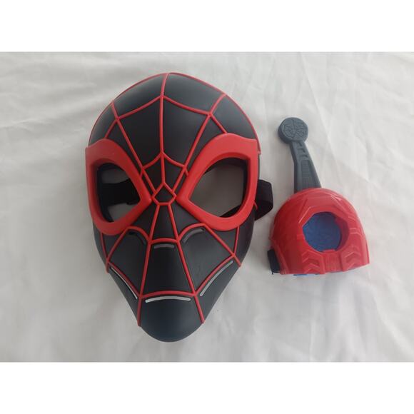 Miles Morales Spider-Man Mask & Web Launcher Toy Costume Set - Picture 1 of 4
